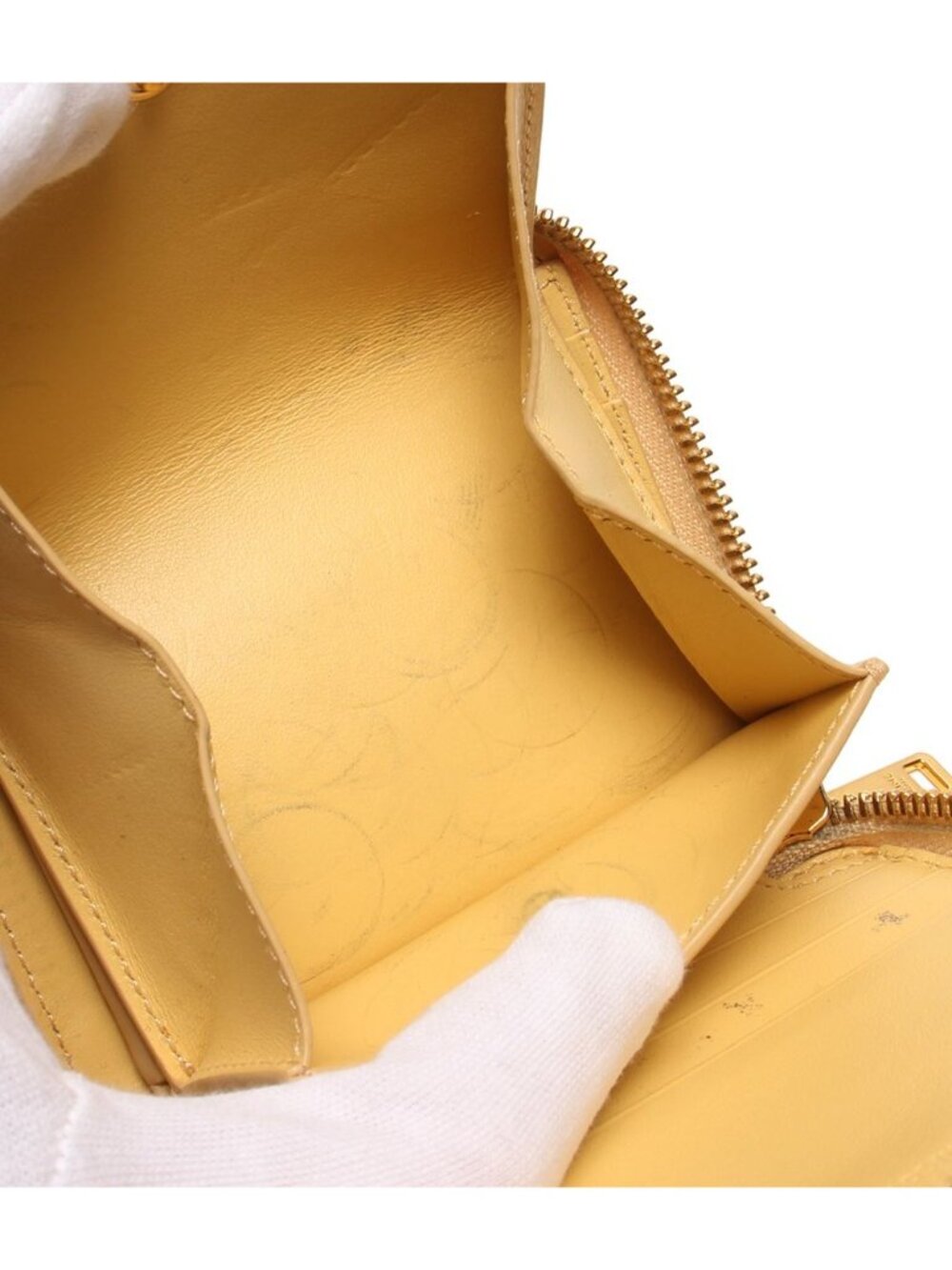 Celine Bifold Wallet Yellow - Picture 7 of 10